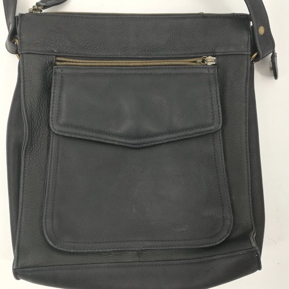 Fossil Handbags - Fossil Black Leather Shoulder Bag Purse